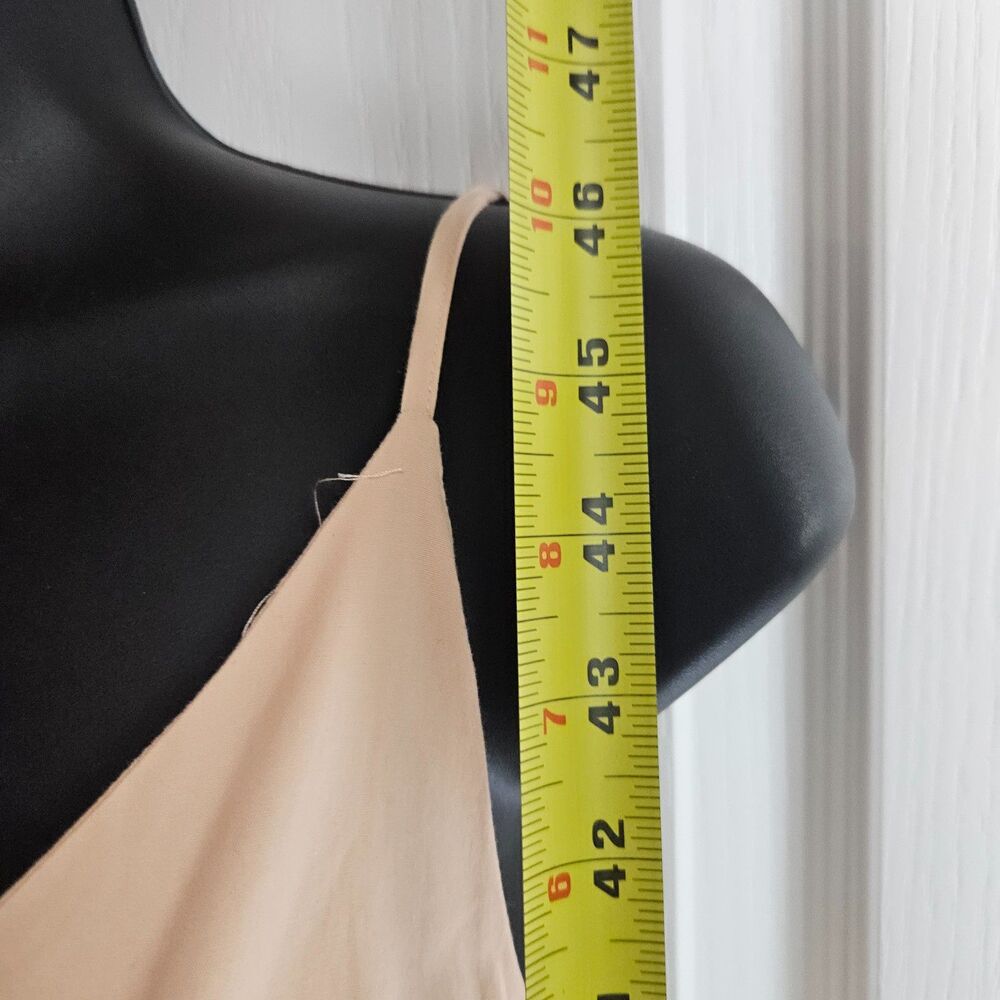 CUYANA Organic Poplin Cotton Asymetrical Boho Minimal Maxi Dress XS Peach - Picture 6 of 10